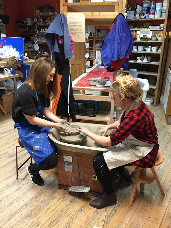 Potters wheel at the Splash of Colour in Salisbury